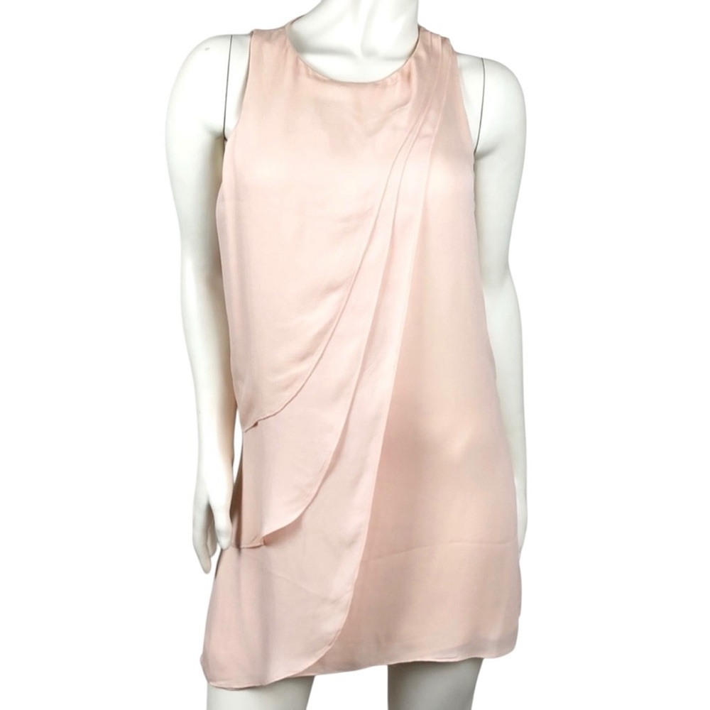 Parker Blush Pink Silk Mini Dress